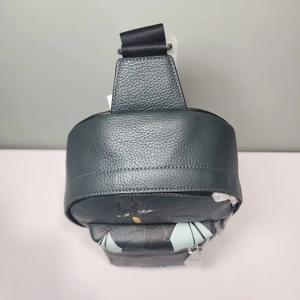 NWT CC045 Disney X Coach West Pack Maleficent Dragon Motif Villains